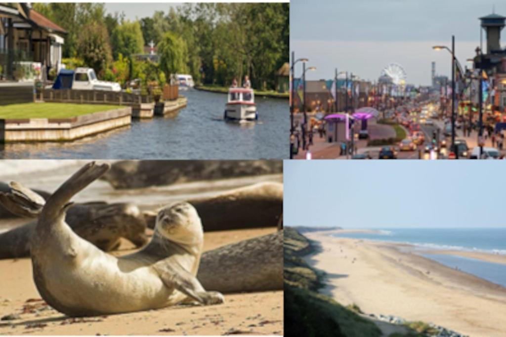 Beautifully Appointed 2 Storey Chalet With Access To Outdoor Swimming Pool - 5 Minute Stroll To Miles Of Sandy Beach - Near To The Norfolk Broads & Great Yarmouth Scratby المظهر الخارجي الصورة